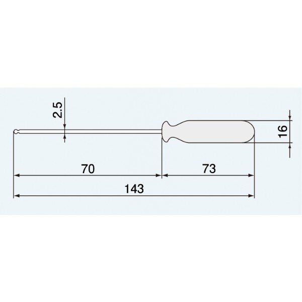 エンジニア ボールドライバー2.5mm (DB-25) (4989833013257) ENGINEER