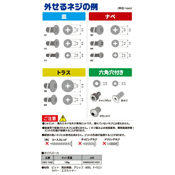 ENGINEER エンジニア ネジ外し工具 最終兵器 ネジバズーカ DBZ-55B