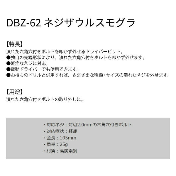 エンジニア ネジザウルスモグラ (DBZ-62) (4989833014711) ENGINEER