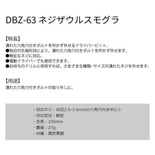 エンジニア ネジザウルスモグラ (DBZ-63) (4989833014728) ENGINEER