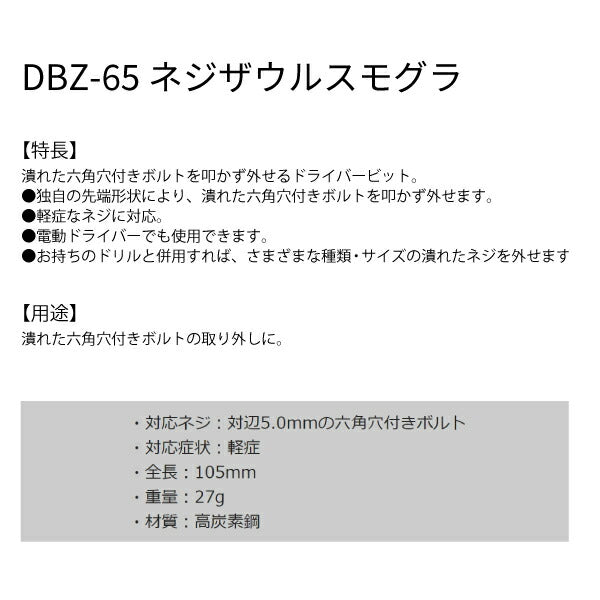エンジニア ネジザウルスモグラ (DBZ-65) (4989833014742) ENGINEER