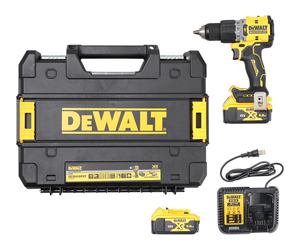 デウォルト DCD850P2T-JP ブラシレス振動ドライバー 5.0Ahバッテリー2個・充電器付 18V XR Li-ion DEWALT 充電式
