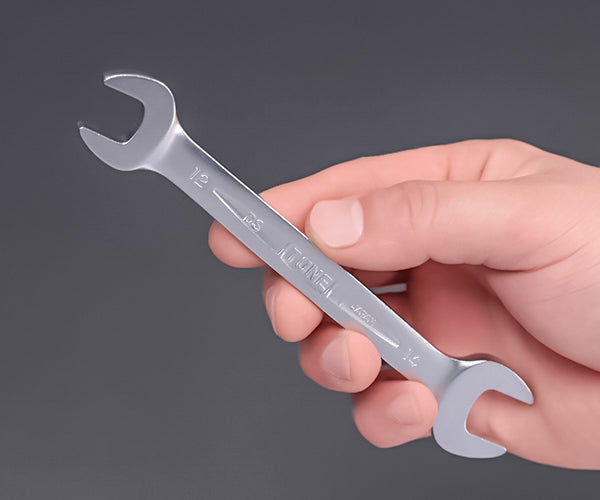 TONE 両口スパナセット 7本組 メッキ処理 540g (DS700P)(4953488307900) トネ