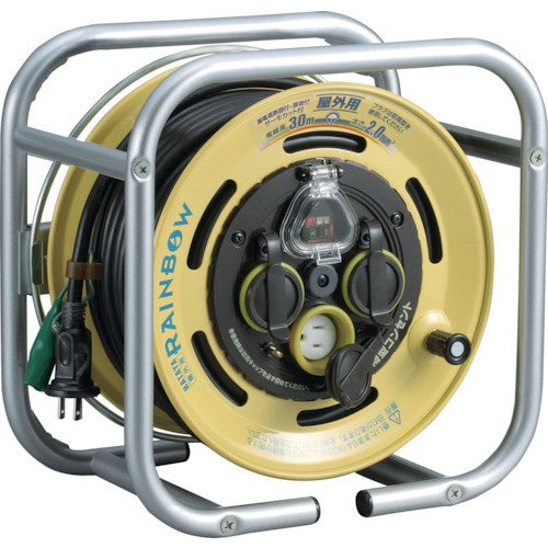 HATAYA(ハタヤ) 段積みリールケーブルタイプ 漏電遮断器付 接地付温度センサー付