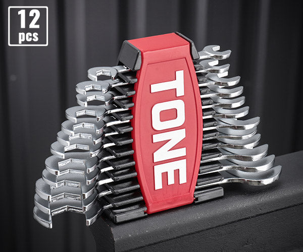 TONE 薄形スパナセット (DSTO1200P)(4953488439410) トネ