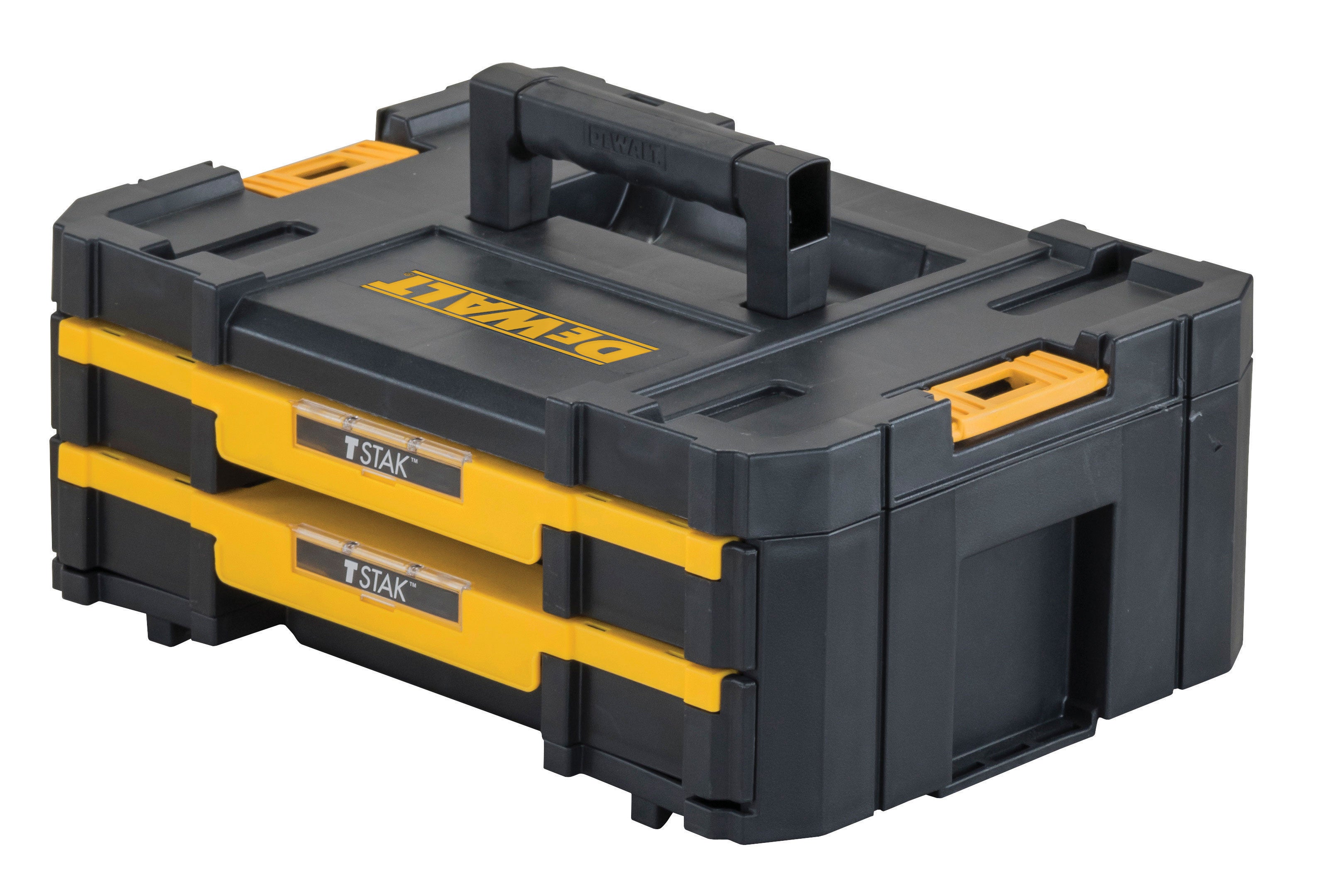 デウォルト ティースタック 2段引出しチェスト (DWST17804) TSTAKシリーズ連結可能 工具入れ DEWALT 国内正規品 (4536178497930)