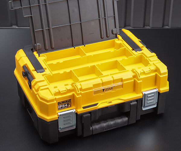 デウォルト ティースタック2.0 オーガナイザートップ (DWST83344-1) TSTAKシリーズに連結可能 電動工具入れ DEWALT 日本正規品 (4536178894296)