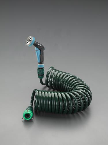 エスコ スプレーノズルセット(12/16mmx15 m スパイラルホース) EA124DV-132A ESCO