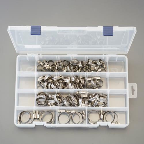 エスコ 10- 32mm ホースクランプセット(SUS304) EA463HE ESCO