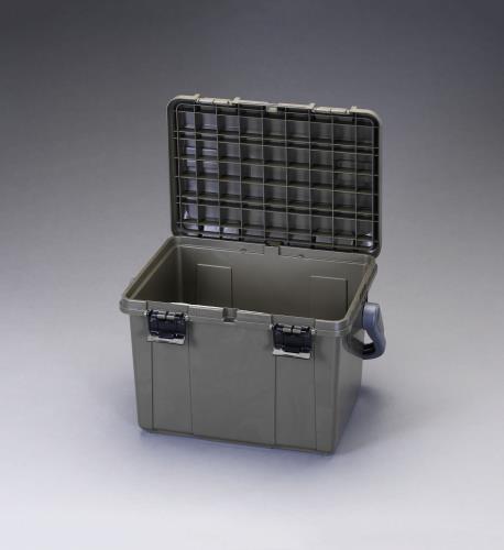 エスコ 538x359x347mm 収納ケース(OD色) EA505D ESCO