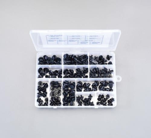 エスコ プッシュリベットクリップセット(12種) EA527CP-12 ESCO