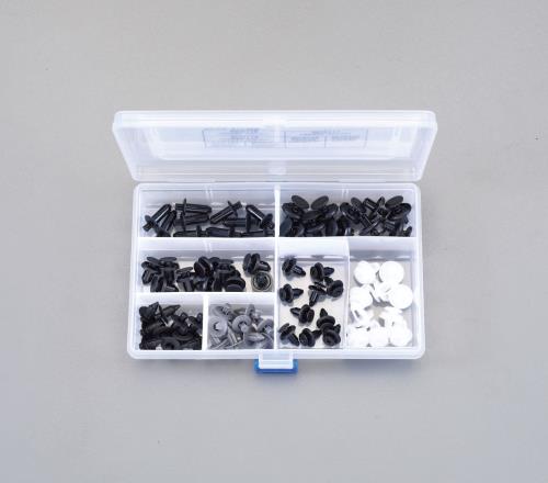 エスコ プッシュリベットクリップセット(7種) EA527CP-7 ESCO