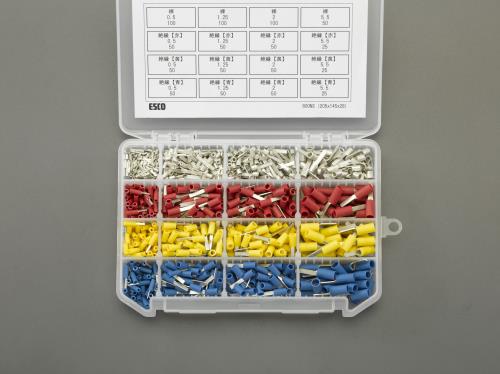 エスコ 板状形圧着端子セット EA538LG-43 ESCO