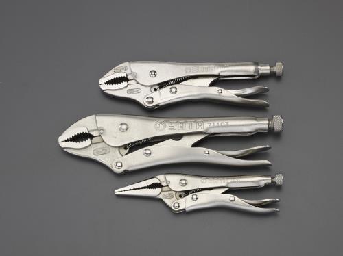 エスコ 3本組 ロッキングプライヤーセット EA682L ESCO