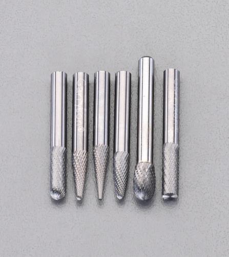 エスコ 6本組 超硬カッター(ステンレス用・6mm軸) EA819J-21 ESCO