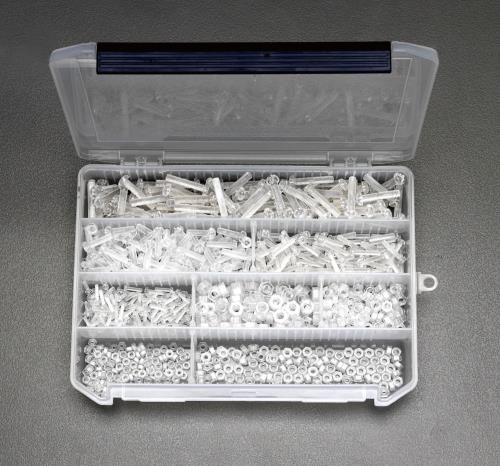 エスコ M3-M6 プラスチックネジセット(ポリカーボネート) EA945AH ESCO