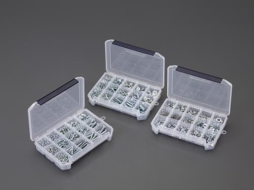 エスコ M3-M8 鍋皿頭小ネジ・ワッシャー・ナットセット(ユニクロ) EA949AF-20 ESCO