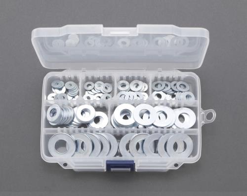 エスコ 平ワッシャーセット(ユニクロメッキ) EA949LX-2 ESCO