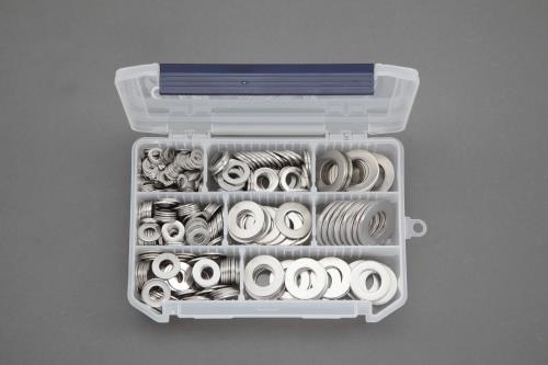 エスコ M6-M20 平ワッシャーセット(ステンレス製) EA949LX-28 ESCO