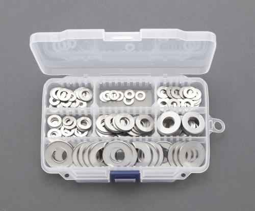 エスコ 平ワッシャーセット(ステンレス製) EA949LX-3 ESCO