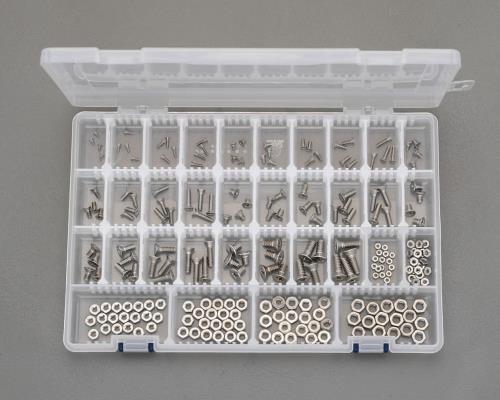 エスコ UNC No2-1/4 皿小ネジ・ナットセット(ステンレス製) EA949NB ESCO