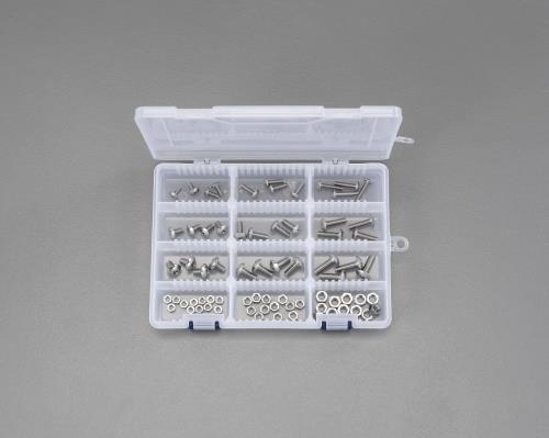 エスコ M4-M6 ユルミ止トラス頭小ネジセット(ステンレス製) EA949NS-1 ESCO