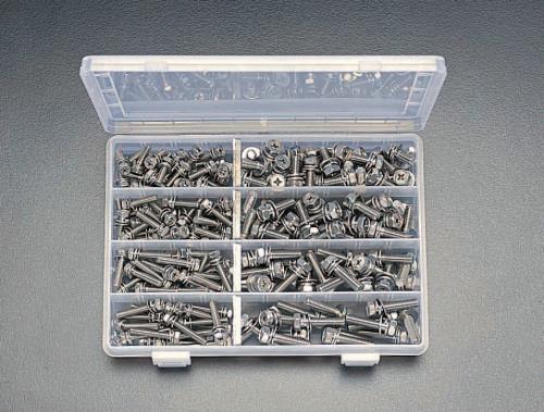 エスコ M6-M8 六角頭小ネジセット(ステンレス製) EA949SM ESCO