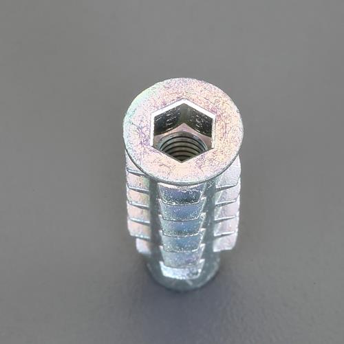 エスコ M 5x20mm 鬼目ナット(R)(Dタイプ/三価ホワイト/4個) EA949ST-52