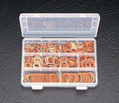 エスコ 銅パッキンセット(10サイズ) EA949WD ESCO