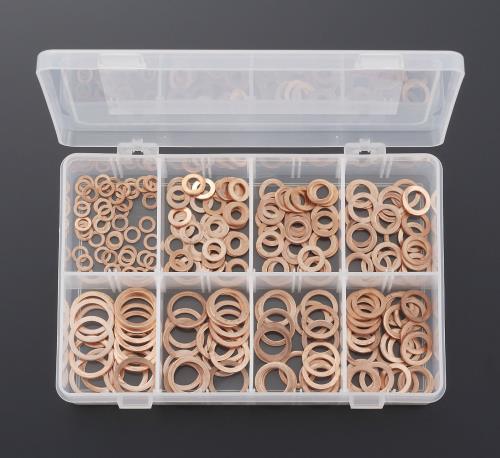 エスコ 6.0-20.0mm 銅パッキンセット(8サイズ) EA949YT ESCO