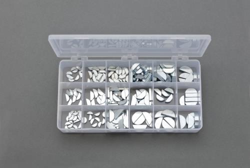 エスコ 1/16- 1/4 半月キーセット EA968ZC-200 ESCO