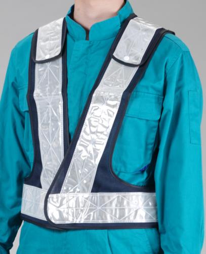 エスコ 安全ベスト(紺/白) EA983R-25 ESCO