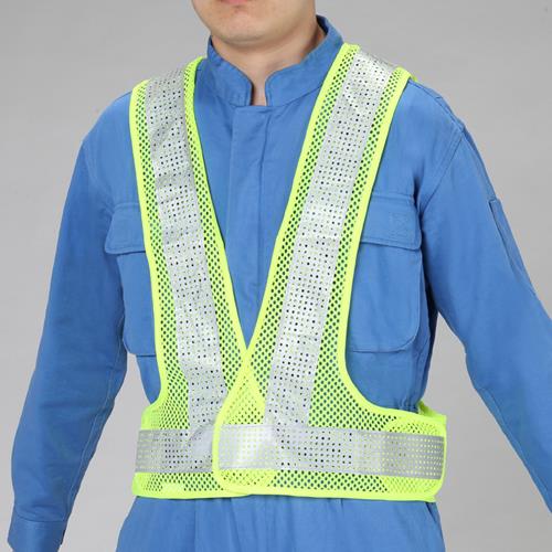 エスコ 安全ベスト(黄/シルバー・軽量タイプ) EA983R-505 ESCO