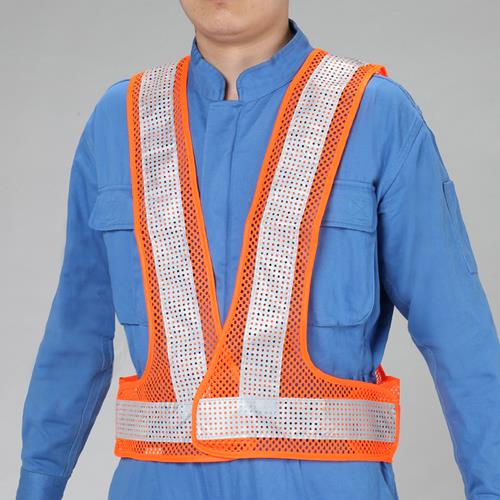 エスコ 安全ベスト(オレンジ/シルバー・軽量タイプ) EA983R-506 ESCO