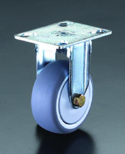 エスコ 125mm キャスター(固定金具・ホイールカバー付) EA986GP-125 ESCO