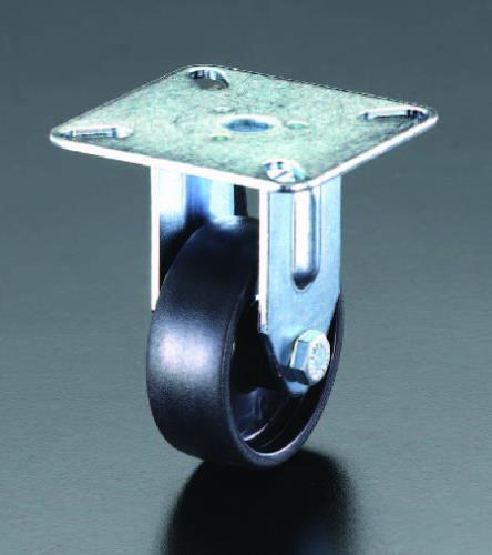 エスコ 75mm キャスター(固定金具) EA986HV-75 ESCO