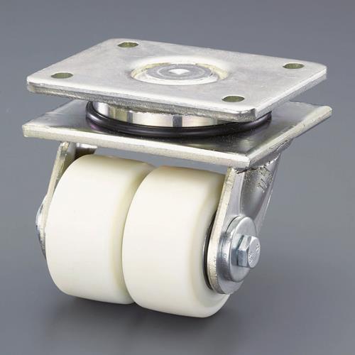 エスコ 100mm キャスター(自在金具・ツインホイール) EA986KX-12 ESCO