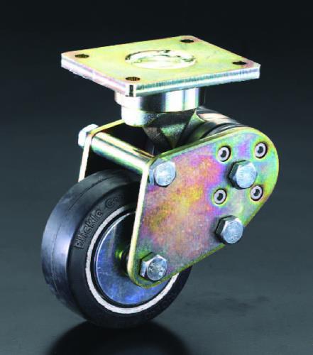 エスコ 125mm キャスター(固定金具・スプリング付) EA986KZ-2 ESCO