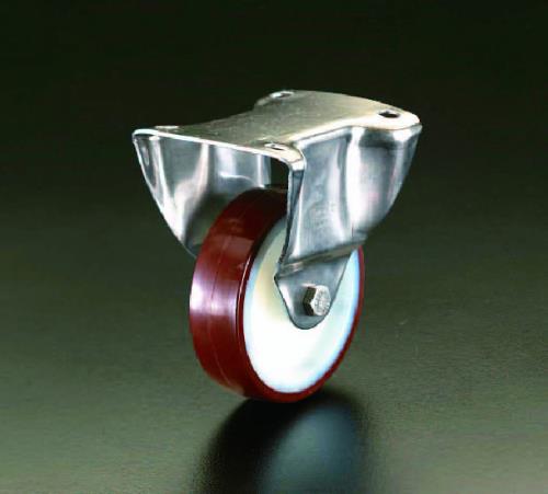 エスコ 125mm キャスター(固定金具・ステンレス製) EA986LG-125 ESCO