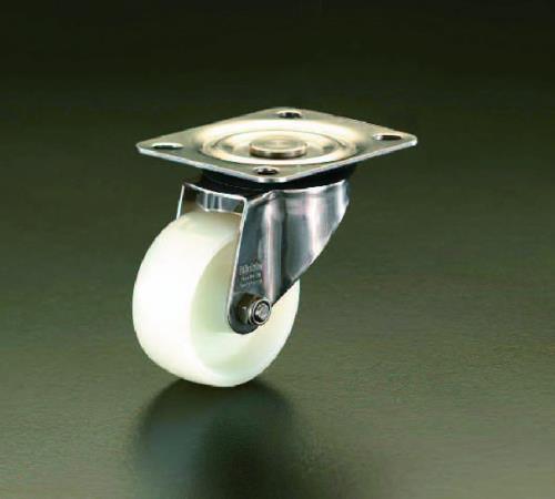 エスコ 150mm キャスター(自在金具・ステンレス製) EA986LM-150 ESCO