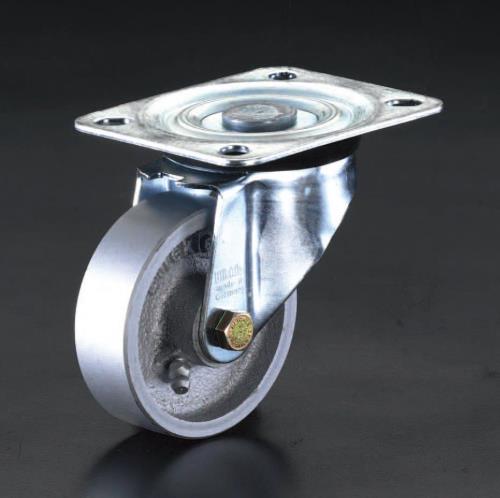 エスコ 200mm キャスター(自在金具・スティール車輪) EA986NA-200 ESCO