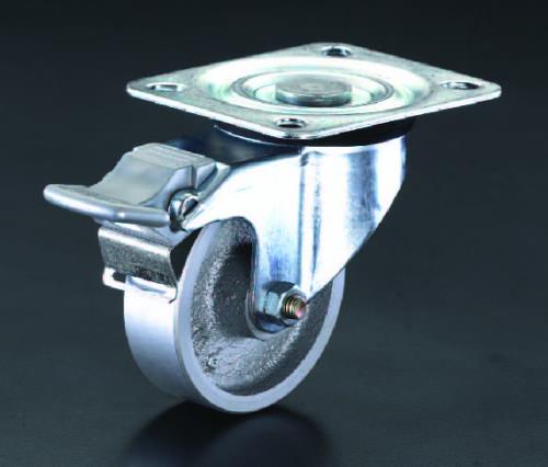 エスコ 150mm キャスター(自在・後ブレーキ・スティール車輪) EA986NA-4 ESCO