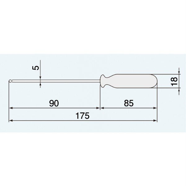 エンジニア 六角ドライバー 5.0mm (DH-50) (4989833015503) ENGINEER