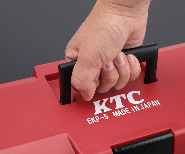 【ワケあり特価品】 (状態A) KTC 片開きプラハードケース EKP-5 レッド 工具箱 ツールケース 京都機械工具