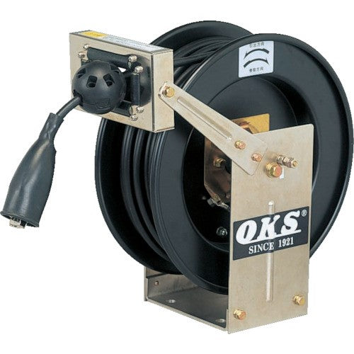 OKS アースリール スプリング式 5.5×1 20mケーブル付