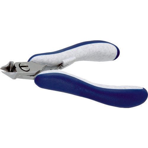 idealtek ESD精密ニッパ 先細リリーブ形 フラッシュ刃 120mm ES5541-CR-BG-IT