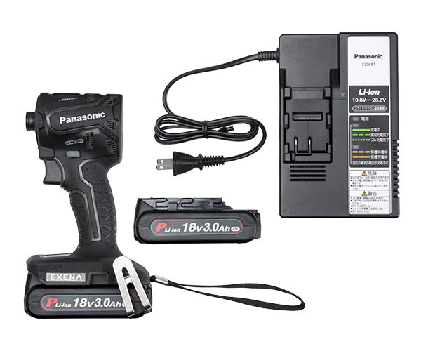 Panasonic EZ1PD1N18D-B 18V3Ah インパクトドライバー (黒) パナソニック