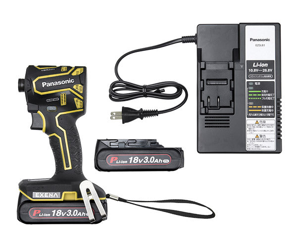 Panasonic EZ1PD1N18D-Y 18V3Ah インパクトドライバー (黄) パナソニック