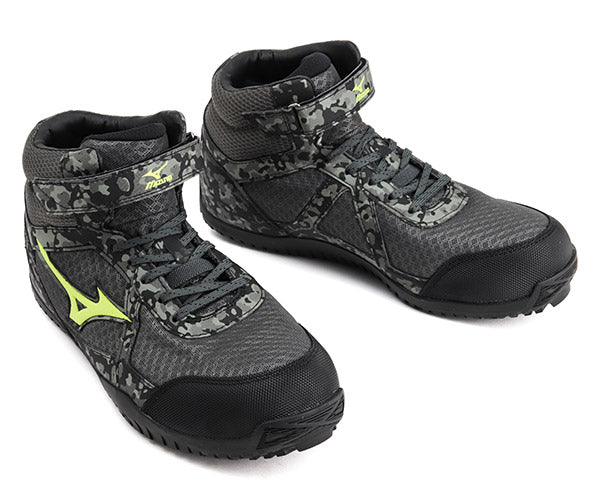 ミズノ F1GA190535 グリーン×イエロー 27.0cm オールマイティ SD13H 限定商品 ワーキング 安全靴 MIZUNO おしゃれ かっこいい 作業靴 スニーカー