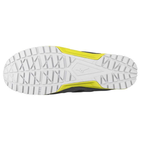 ミズノ 安全靴 F1GA200205 ダークグレー×グレー×イエロー オールマイティ AS 15L MIZUNO ワーキングシューズ おしゃれ かっこいい 作業靴 スニーカー